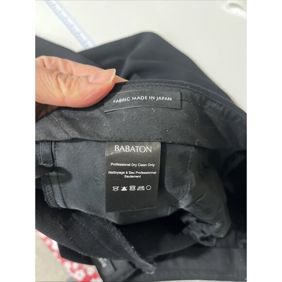 Aritzia Babaton Kendrick Classic Rise Slim Straight Black Pants Women's Size 8 - Picture 8 of 12
